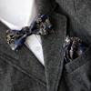 Traje de vestir corbata de moño pañuelo cuadrado pequeño traje novio vestido de novia camisa accesorios conducto de aire nostálgico bolsa toalla moño