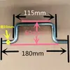 Anel de ferro círculo Anel oval em forma de L Anel de ferro galvanizado dobrado de formato especial Gancho de elevação para vergalhão Guarda-corpo triangular Anel em forma de U