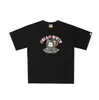Camiseta de Manga Corta de Verano Hellokitty25 Estilo Nuevo Estampado de Letras Milo Corte Holgado para Hombres y Mujeres Parejas