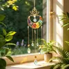 Novo Pingente de Cristal Lua de Lótus da Amazon Apanhador de Sol Decoração de Casa Artesanato de Jardim Ornamento Pendurado