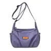 Bolso Plegable de Nylon Ligero de Moda Tipo Empanada para Mujer, Bolso Cruzado de Hombro Versátil Simple Casual de Múltiples Capas Tendencia