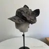 Gorra de Boina de Alta Gama Estilo Americano con Orejas de Gato Otoño e Invierno Nueva Moda para Mujer Negra con Diseño de Estampado Completo Tendencia Gorra de Béisbol Tendencia