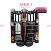 Globos de papel de aluminio de Halloween transfronterizos, con diseños de calavera de pie, momia y fantasma, para decoraciones espeluznantes de fiestas de Halloween