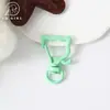 Chaveiro de gato pintado colorido, fecho de mola de liga de zinco animal, pingente de bolsa de boneca, acessório de ferragem decorativo