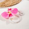 Cadena de Dedo de Orquídea Mariposa Perla Fresca Impresa en 3D Transfronteriza Anillo de Flor Floral Dulce Casual Festivo para Mujer