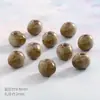 Jingdezhen Argila Amarela Gelo Contas Soltas Pulseira Acessórios de Pulseira Joias DIY Furo Grande Cerâmica Gelo Rachado Redondo Contas Acessórios