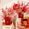 Cubo Fu Decoración de Inauguración de Casa Adornos Cubo de Abrazo de Año Nuevo Disposición de Sala de Estar Casa Ceremonia Hogar Suministros para Boda Venta al por Mayor