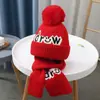 Conjunto de Bufanda Cálida de Algodón Puro para Otoño e Invierno para Niños Mayores, Niños y Niñas, con Gorro de Lana Interior, Conjunto de Dos Piezas para Bebés