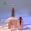 Shanyi Nuevo Modelo Tubo Transparente de Doble Capa Galvanizado para Brillo de Labios Tubo de Brillo de Labios de Gama Alta Tubo Vacío Plástico Materiales de Empaque Cosmético Venta al por Mayor