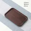 Bandeja de Madera Color Nogal para Taza de Té Plato Pequeño Rectangular Plato Comercial Plato para Desayuno en Casa Disco para Pasteles y Postres