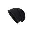 Gorros de Punto para Mujer Otoño e Invierno, Gorros Holgados Otoño e Invierno, Gorros de Lana Versátiles Color Negro Estilo Japonés para Circunferencia de Cabeza Grande, Cubre-Cabeza Postparto para el Frío