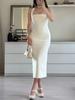 Vestido de Niche Estilo Francés con Cuello Halter para Mujer, Nuevo Modelo Verano 2026, Corte Ajustado, Espalda Descubierta, Favorecedor, Elegante, Puro Deseo, Sin Tirantes, Bodycon