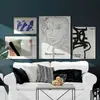 Abstracto Literario Retro Matisse Fauvismo Sala de Estar Combinación Pintura Decorativa Nórdico Lujo Ligero Fondo de Sofá Pintura de Pared Colgante