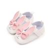 Zapatos para bebé niña de 0 a 1 año, con suela suave, de piel sintética con diseño de conejo de dibujos animados, de princesa, combinables, BSK-3032