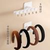Organizador Multifuncional de Pared en Forma de L sin Taladro para Pasadores y Accesorios para el Cabello Colgador para Abrigos, Sombreros y Gomas para el Cabello