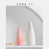Botella de aromaterapia de cerámica de porcelana transfronteriza, jarrón de cerámica mini simple para el hogar, dispositivo pequeño de flor hidropónica