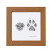 Compre uma moldura de foto e ganhe um carimbo de tinta grátis para impressões de patas - um kit DIY para criar uma moldura de foto memorial para animais de estimação, disponível para frete internacional