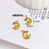 Color Duradero Arena Vietnamita Oro Conejo Alcanzando las Estrellas Conejo Zanahoria Colgante Conejo Hortensia Cuentas Espaciadoras Pulsera DIY Collar Accesorios