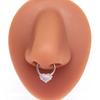 Gaibei Europeo y Americano transfronterizo lujo ligero de alta gama anillo cerrado Anillo de nariz celebridad de Internet nuevo producto de piercing Anillo de nariz Anillo de nariz
