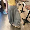 Pantalones holgados casuales de nueve puntos tipo linterna para mujer, nuevo estilo otoño 2026, pantalones casuales tipo jogger de cintura alta plisados, corte holgado y estilizado
