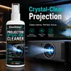 O limpador de lente de projetor KineShineX remove poeira, impressões digitais e manchas das óticas de equipamentos de projeção de alta definição