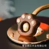 Campainha Magnética de Madeira Madeira Maciça Dopamina Pingente Decorativo Entrada Sino de Boas-Vindas Garra de Gato Fofa Ímã de Geladeira