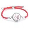 Cuerda Roja Moda Sencilla Difusor de Aceites Esenciales Aromaterapia Caja Pequeña Pulsera Redonda Accesorios de Joyería Caja de Fragancia Decoraciones