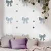 Pegatinas de Pared con Combinación de Moños Personalizados de Colores Transfronterizos Pegatinas para Ventanas Decoración de Paredes Dormitorio Sala de Estar Decoración de Pared de Fondo Pegatinas de Pared