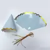 Sombrero de Fiesta para Niños y Adultos de Color Puro con Sombrero de Cumpleaños de Papel Decorativo Láser de Película de Aluminio Transfronterizo Papel Brillante Colorido