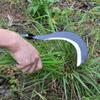 Hoz lijin para zurdos de acero al manganeso herramienta agrícola cortadora de césped cosecha deshierbe cuchillo especial para zurdos cuchillo dragón pequeño