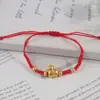 Año del Caballo, Año del Zodiaco, Pulsera de Cuerda Roja, Caballo de las Cinco Bendiciones, Pulsera Manafu Caballo del Zodiaco Tejida a Mano, Joyería para Pareja de Regalo