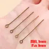 Agulhas de Ferro Multi-Tamanho em Forma de Nove para Acessórios de Cabelo, Agulhas para Miçangas, Agulhas para Passar Fio, Acessórios para Joias de Pulseira e Colar Feitos à Mão DIY