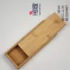 Caixa pequena de bambu, design deslizante, para palitos de incenso, incenso e presentes; caixa de embalagem de bambu, porta-incenso, caixa de armazenamento