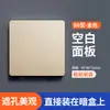 Panel Ciego Tipo 86 de Dos Módulos para Interruptor y Enchufe Cubierta para Agujero en Pared Cubierta Decorativa Cubierta de Sellado para Agujero de Aire Acondicionado