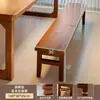 Mesa de Té y Escritorio de Madera Maciza, Doble Propósito, Lujo Ligero, Sensación Moderna y de Gama Alta, Nuevo Modelo 2026, Combinación de Mesa de Té y Escritorio para Computadora para el Hogar