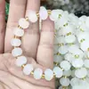 Nuevo Pulsera de Imitación de Jade Hetian Estilo Chino para Mujer, Cuentas Cilíndricas de Jade Blanco con Cuentas Espaciadoras Doradas, Joyería Versátil Estilo Nacional Suministro al por Mayor