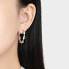 Brincos Ins Coreanos Novos de Moda de Nicho Ondulados Torcidos Personalizados de Aço Titânio Banhado a Ouro para Mulheres