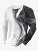 Camisetas de Manga Larga para Hombre con Bloques de Color Otoño e Invierno Europeas y Americanas, Cuello Redondo, Tops Casuales Cortavientos, Camisetas Deportivas