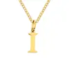 Nuevo Collar de Acero Inoxidable de 26 Letras de Amazon, Cadena para Clavícula Moderna y Versátil, Collar para Pareja con Apellido en Stock