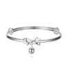 Pulseira de prata com laço de pé Xingcheng push-pull feminina, joias de nicho de alta qualidade, nova pulseira chinesa por atacado