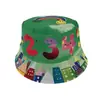 Comércio exterior chapéu de pescador infantil estampa de desenho animado chapéu balde para bebê feminino novo de verão chapéu de sol para meninos atacado T491