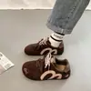 Tênis de Treino Feminino 2025 Novo Outono Retro Leve Nicho Sola Grossa Casual Tênis de Corrida