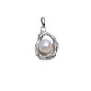 Colgante de cabeza de plata S925, colgante para mujer, bricolaje, perla, 7-8 accesorios, soporte vacío, semiacabado, 5077