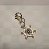 Estilo marino transfronterizo nuevo artículo charm de zapato de estrella de mar concha colgante azul marino hebilla de cordón de zapato compatible con papá de entrenamiento alemán zapatos de ballet
