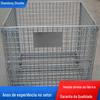 Fabricante personalizado galvanizado gaiola de armazenamento dobrável estrutura de ferro caixa de metal rack de armazenamento móvel gaiola de ferro