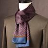 Lenço de Seda de Amora de Alta Qualidade para Homem Lenço de Seda Primavera Outono e Inverno Estilo Chinês Listra Longa Presente de Negócios para Namorado