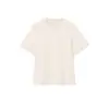 [Pedido Cs] Blusa Feminina Gola Redonda Manga Curta Corte Padrão, Camiseta Feminina Cinza, Estilo Simples para o Trabalho, Verão 2026
