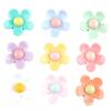 Flor de Cinco Pétalos Accesorios de Resina DIY Harajuku Crisantemo Pequeño Girasol Agujero Parche para Zapato DIY Horquilla Accesorios para el Cabello