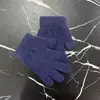 Guantes de Punto para Niños Estilo Coreano Ins Color Liso Simple Dedos Divididos Invierno Cinco Dedos Casuales Cálidos para Niños y Niñas