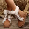 Otoño 2026 Nueva Llegada Comercio Exterior Tallas Grandes para Mujer Casual Cómodo Estilo Europeo Moderno Ropa de Abrigo Botas de Piel Talla Única